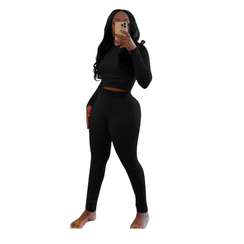 Women's Sports Sunken Stripe Stretch Yoga Suits
