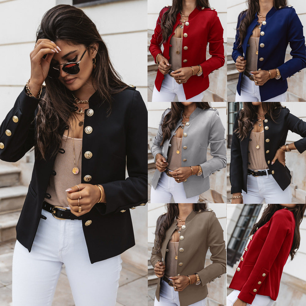 Elegant Casual Comfortable Long Sleeve Breasted Small Suit