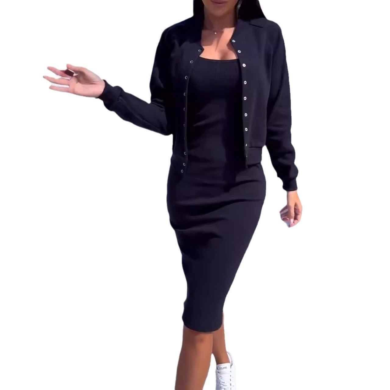 Women's Attractive Classic Versatile Suspender Two-piece Suits