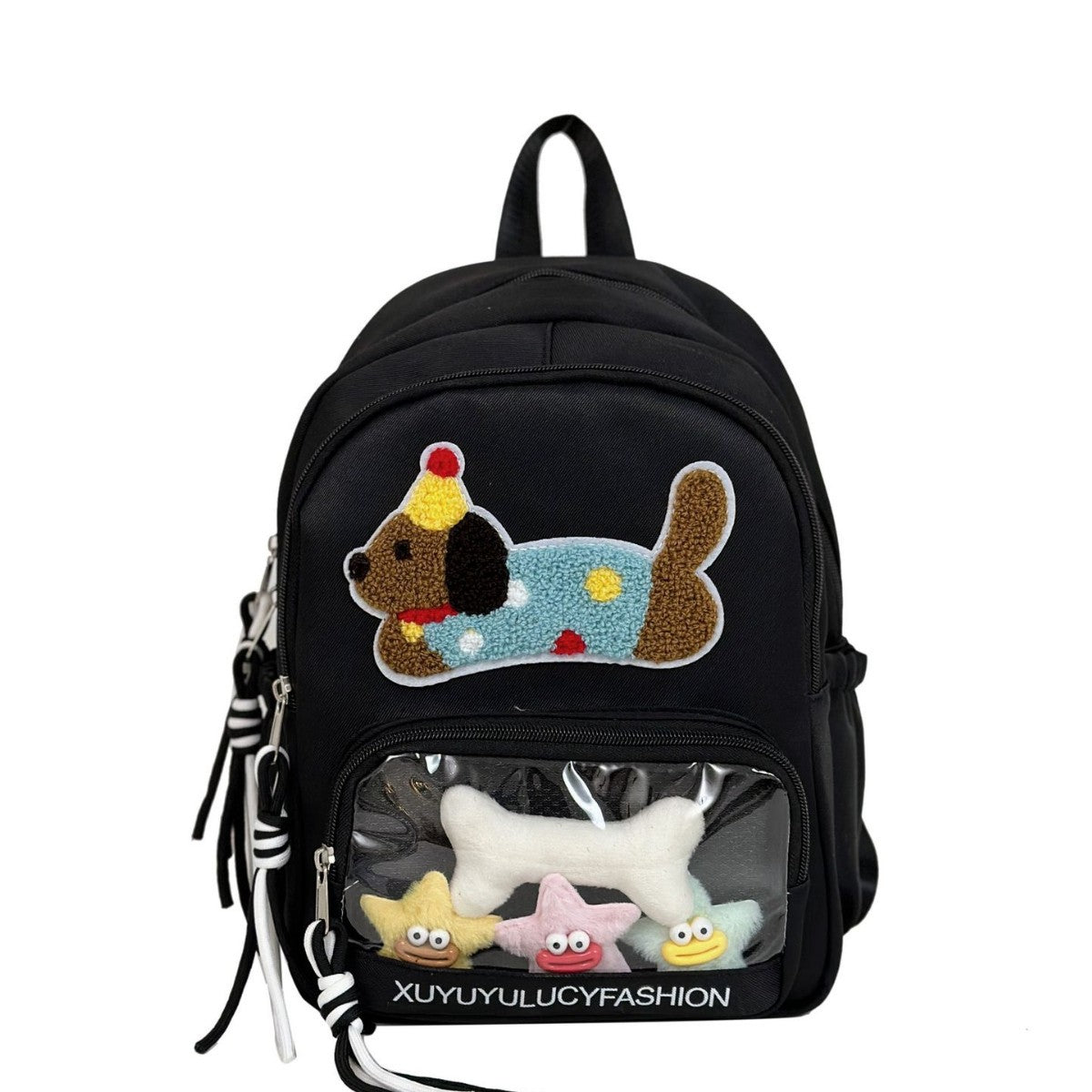 Niche Transparent Bar Cartoon Large Capacity Backpacks