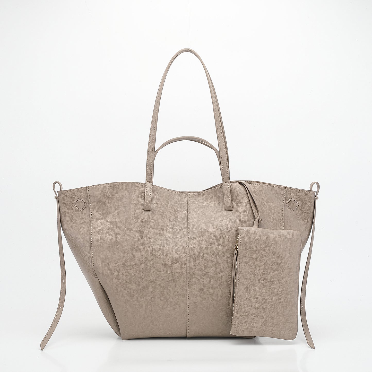 Underarm Lychee Pattern Large Capacity Commuter Tote Bags