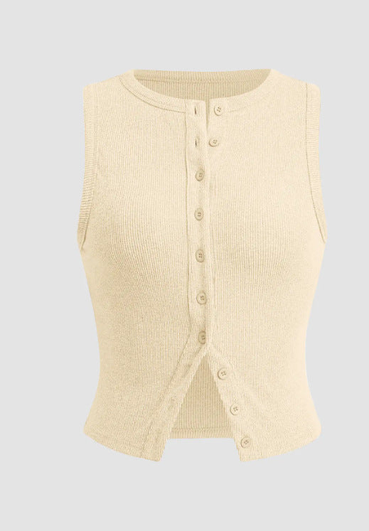 Women's Summer Slim Fit Sleeveless Waistcoat Women's Vest