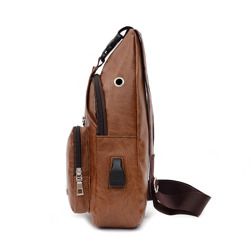 Men's Fashion Pretty Simple Color Trendy Men's Chest Bags