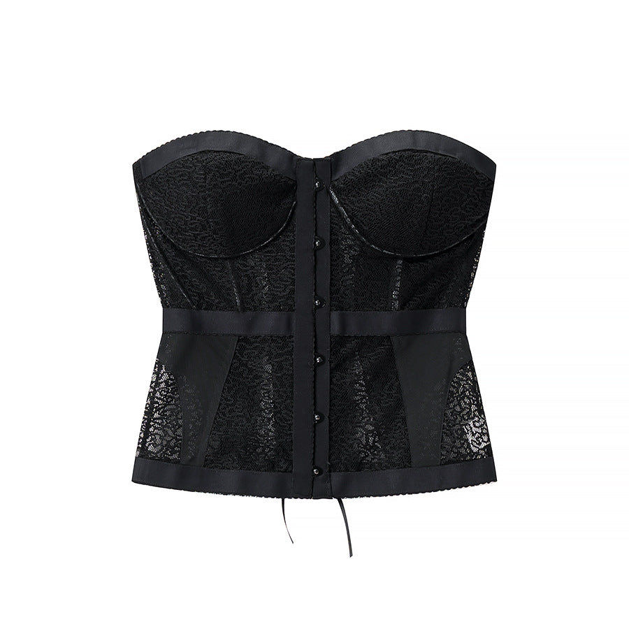 Women's Elegant Sexy Corset Fishbone Tube Tops