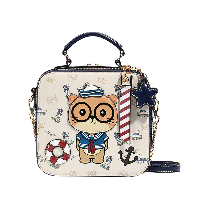 Source Cute Cartoon Box Portable Fashion Crossbody Bags