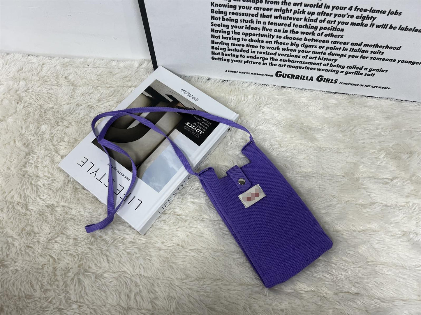 Spring Solid Color Cell Vertical Mini Simple Change Phone Bags