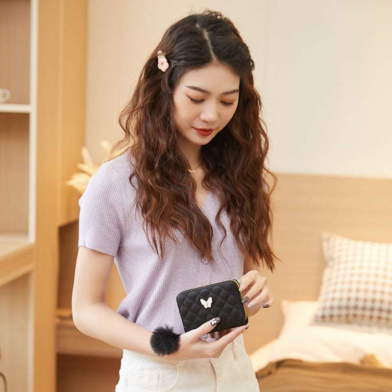 Women's Design High-grade Clutch Welfare Rhombus Ladies Wallets