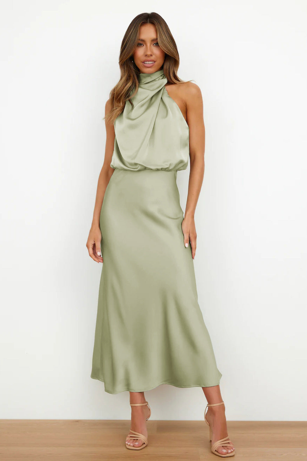 Women's Satin Elegant French High-grade Light Dress