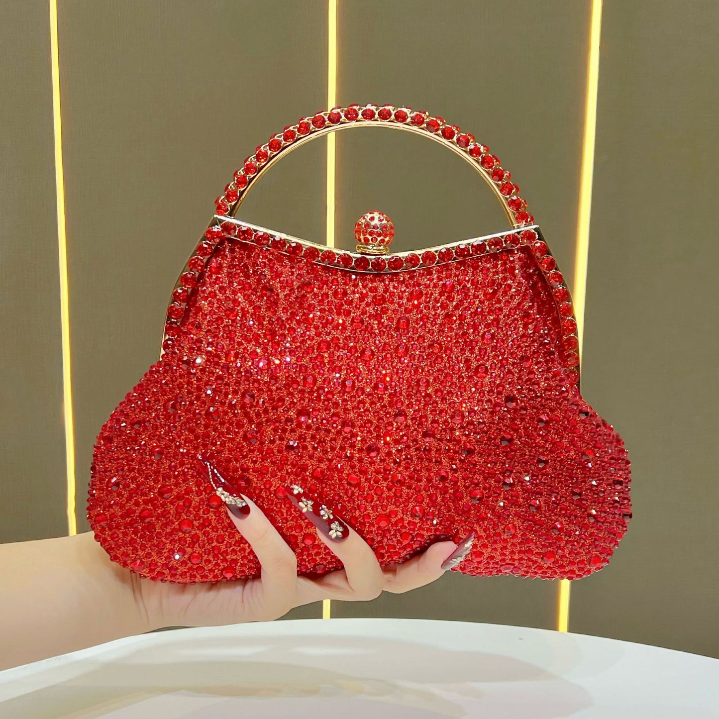 Slouchy Innovative Shiny Water Bridesmaid Clutch Evening Bags