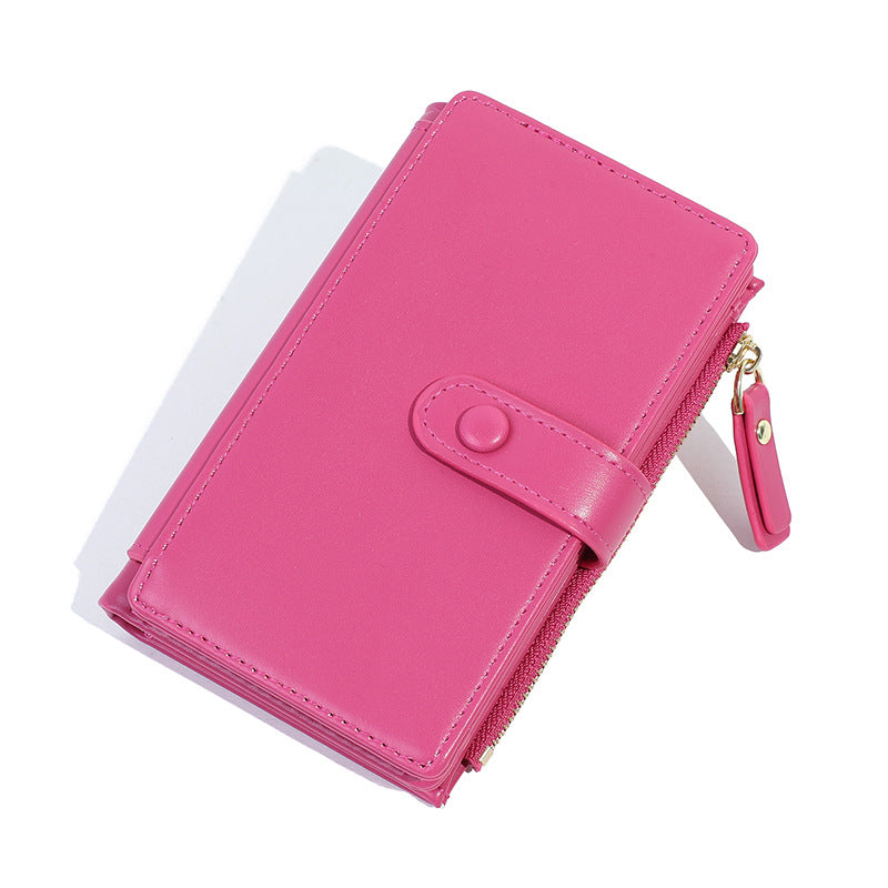 Women's High Sense Short Simple Zipper Change Ladies Wallets