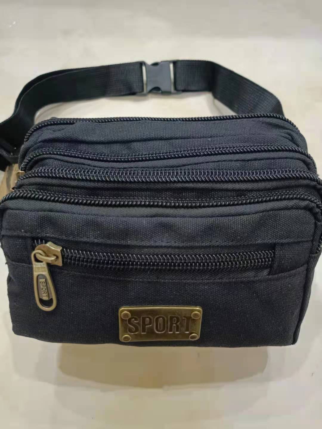 Men's Leisure Washed Canvas Cell Fair Men's Waist Packs