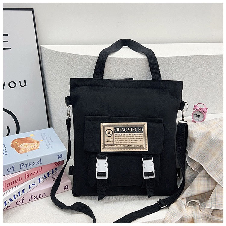 Capacity Multipurpose Canvas Female Junior High Bags