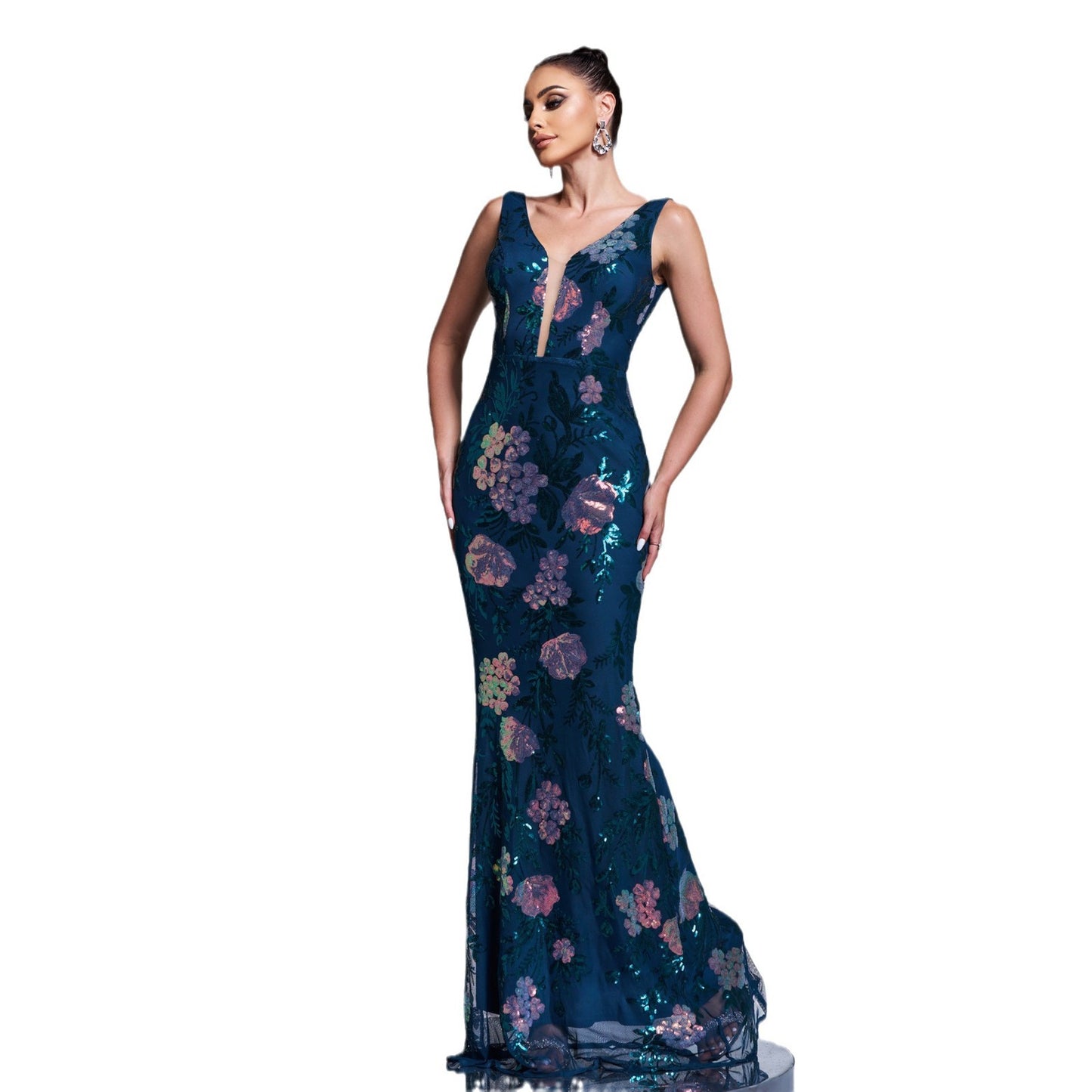 Women's Elegant Sexy Sleeveless Sequins Party Dress Dresses