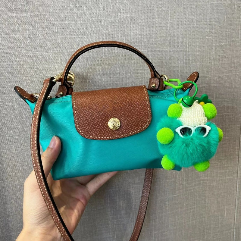 Women's French Short Clutch Dragon Mini Ebony Crossbody Bags
