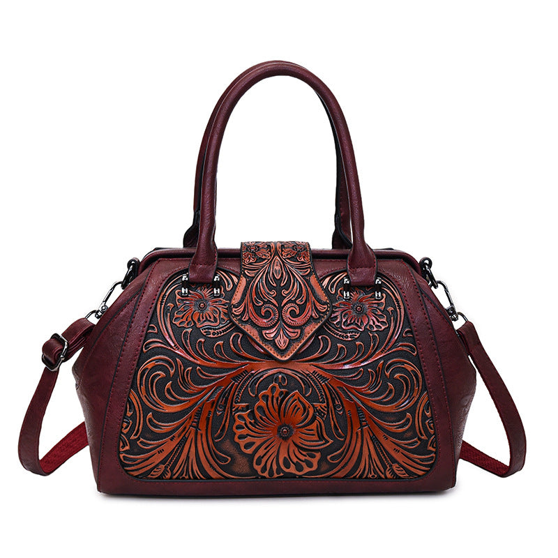 Trendy Women's Retro Simple Large Capacity Handbags