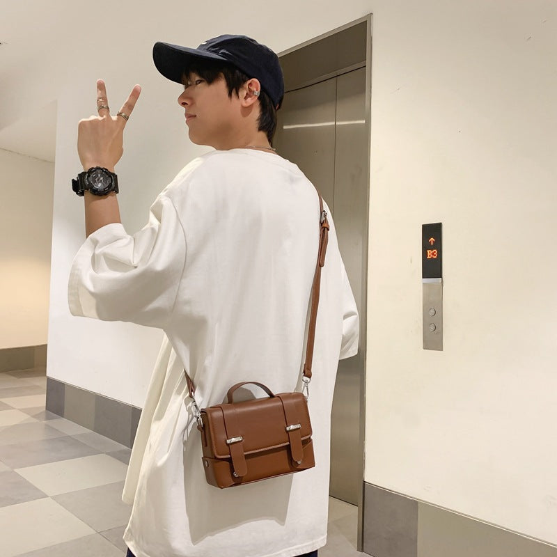 Men's Street Trendy Fashion Niche High Sense Men's Messenger Bags