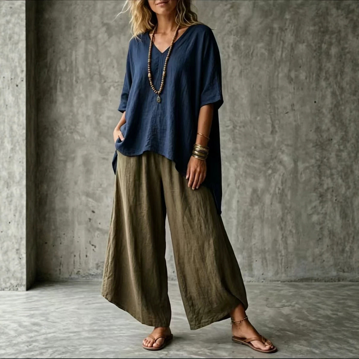 Women's Summer Artistic Casual Loose Holiday Women's T-shirt