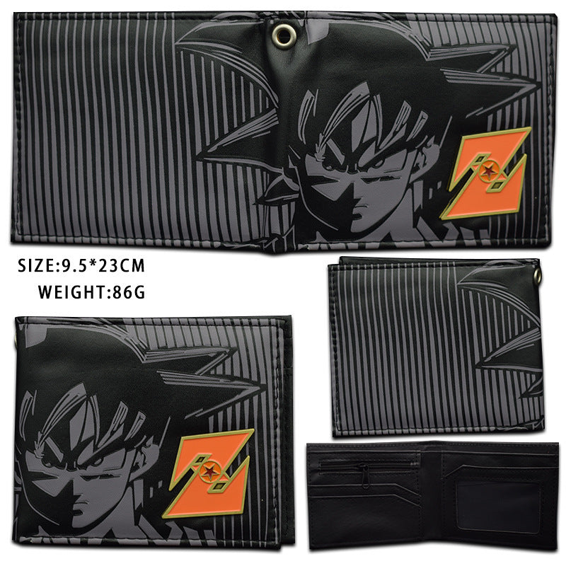 Men's Dragon Ball Short Turtle Wu Word Ladies Wallets