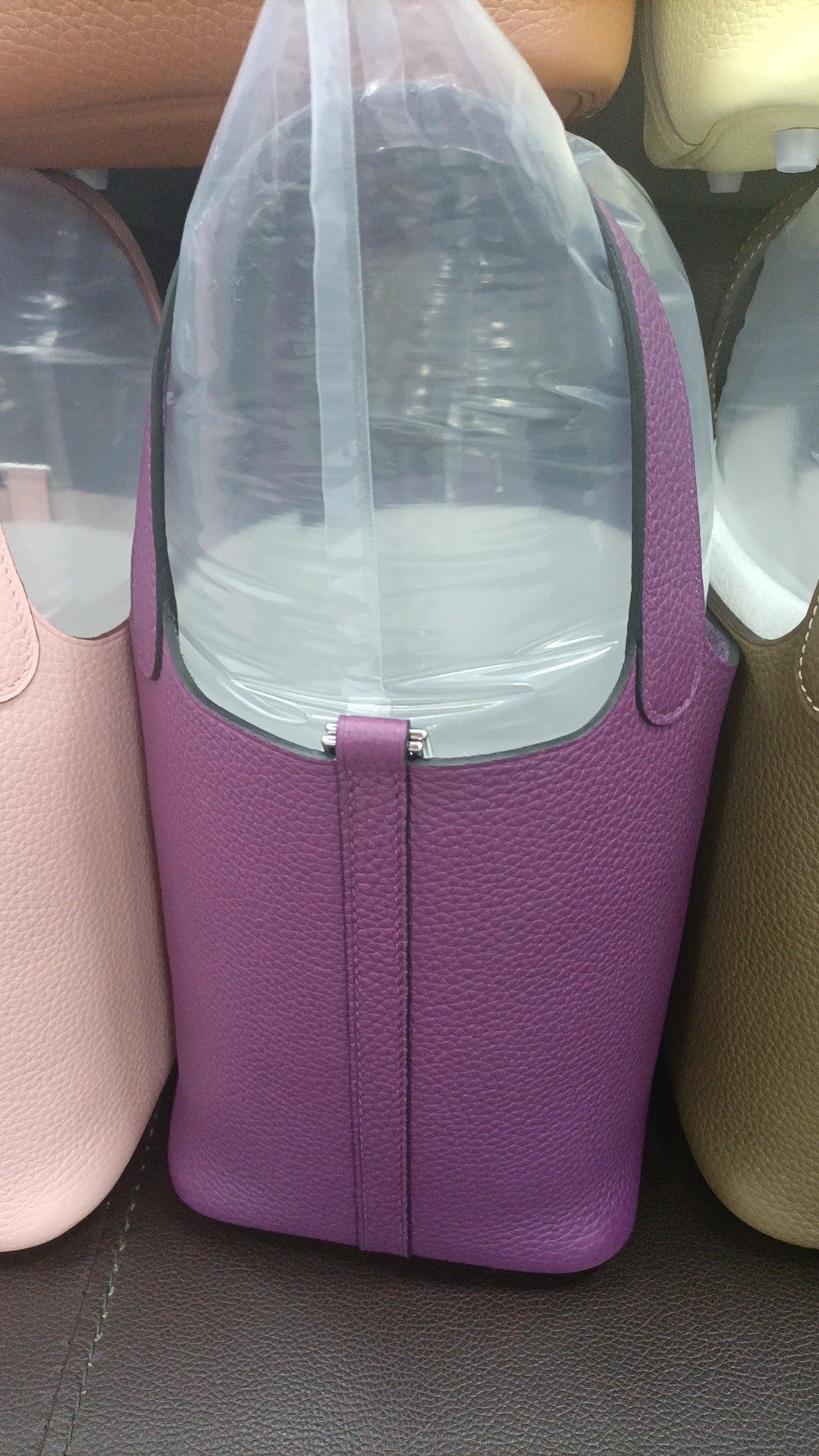 New Vegetable Basket Layer Thickness Cowhide Handbags