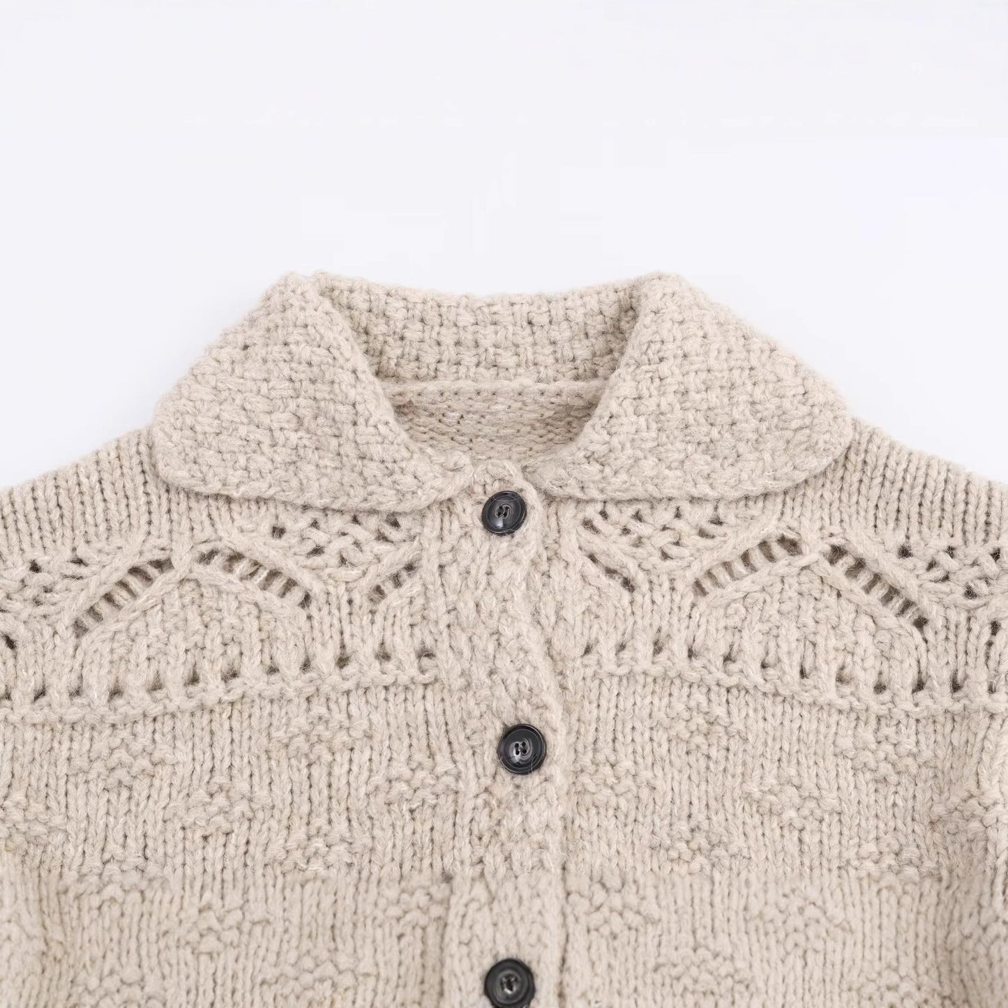 Women's Autumn Thick Needle Hollow Knitted Clothing