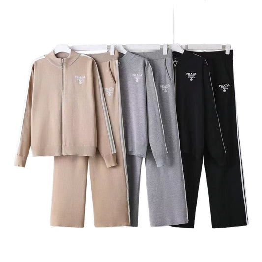 Women's Knitted Popular Slimming Fashionable Fried Street Suits
