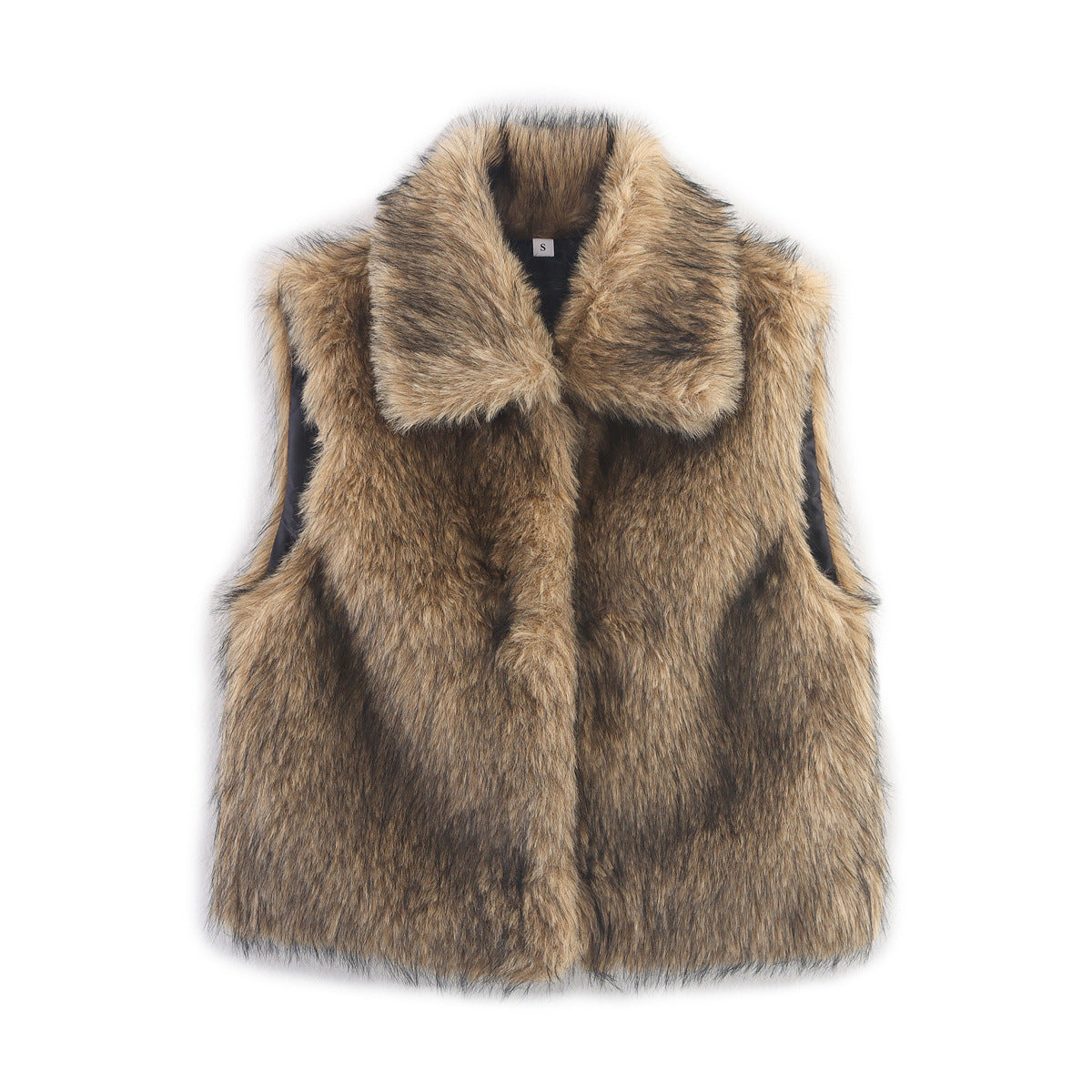 Women's Graceful Street Fashion Leather Fur Vests