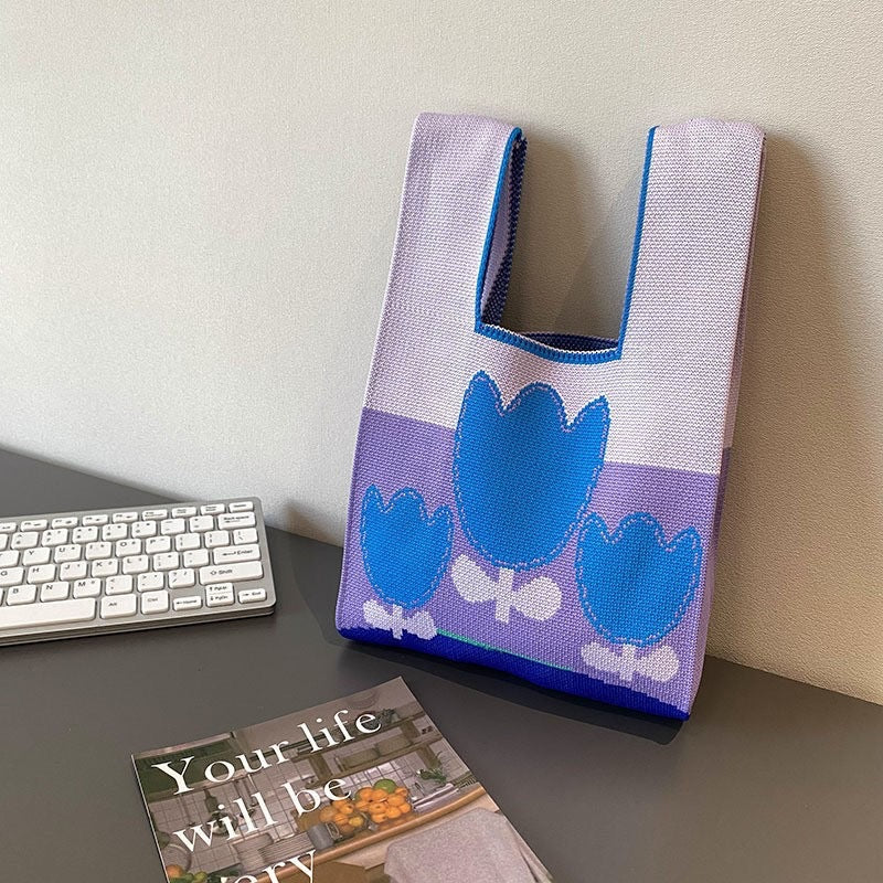 Thickened Knitting Female Hand Knitted Gift Handbags