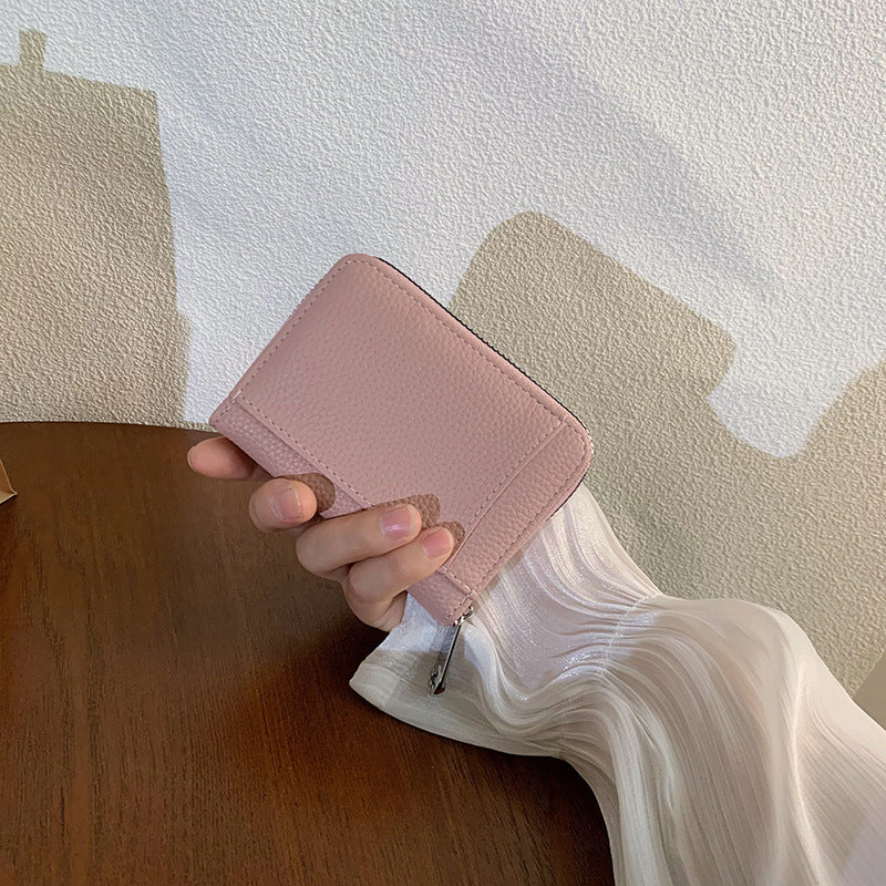 Women's Short Simple Large Capacity Zipper Ladies Wallets