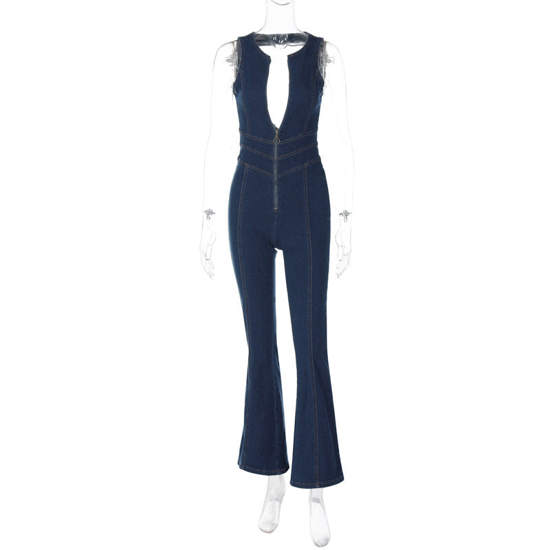 Women's Slimming Fashionable Street Graphy Retro Style High Waist Pants