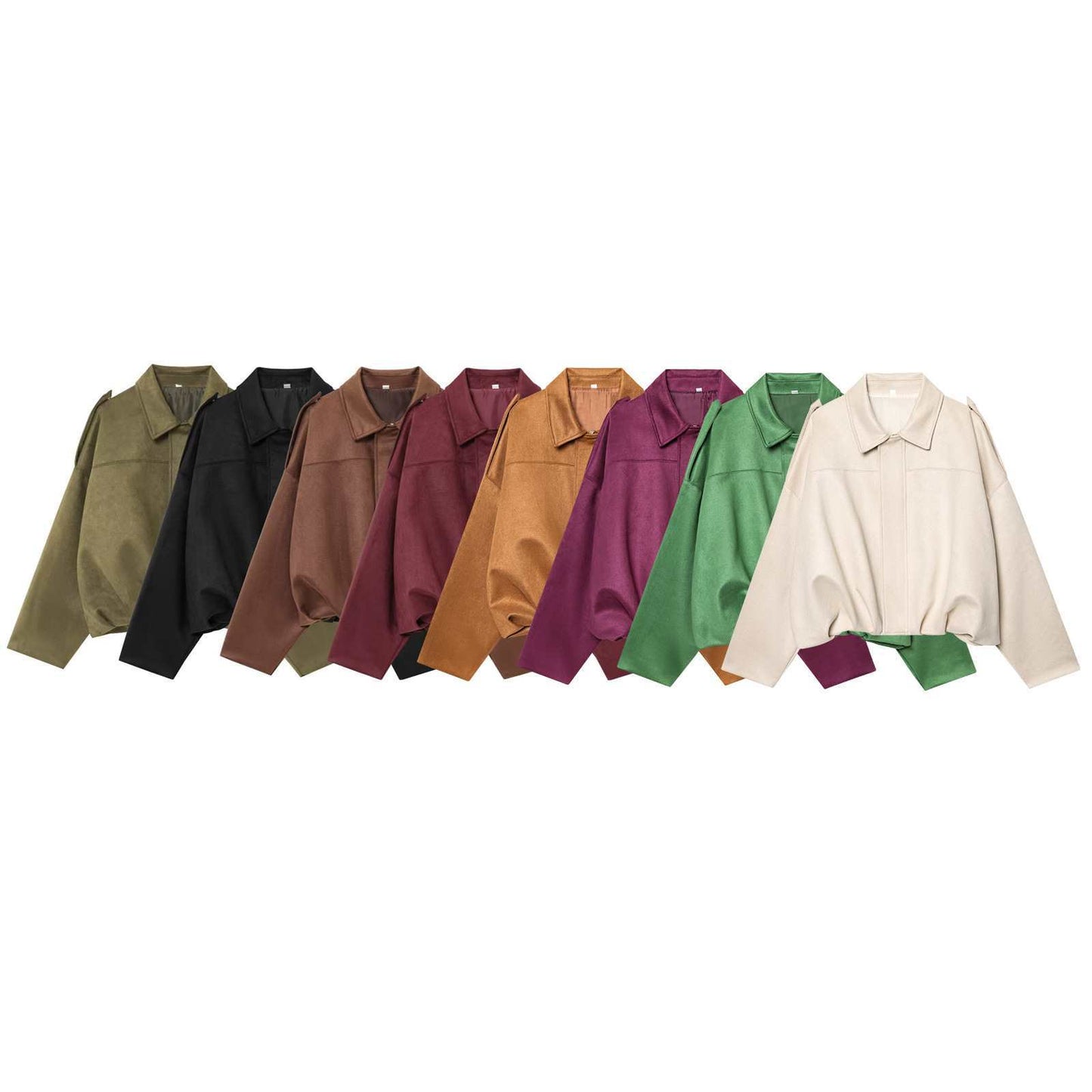 Effect Suede Fashion Pilot Imitation Temperament Jackets