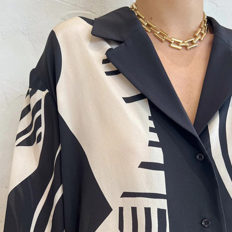 Summer Fashion Iti Casual Temperament Printed Suits