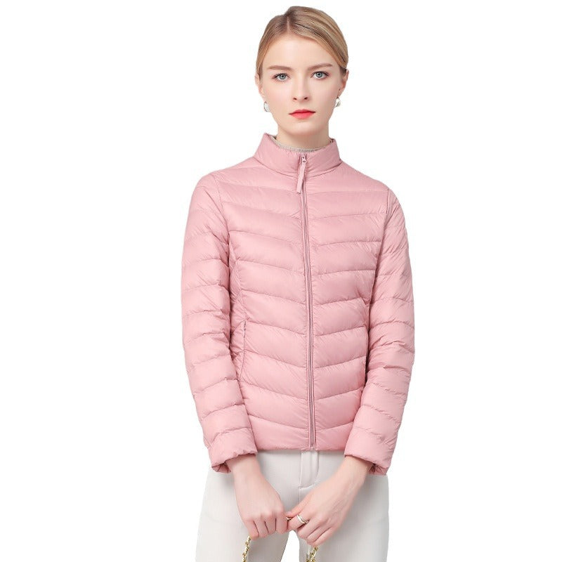 Women's Down Lightweight Slim Fit White Duck Jackets