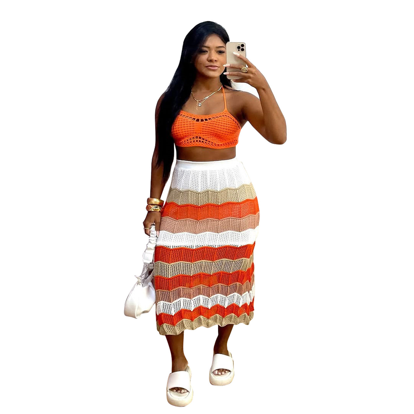 Women's Casual Bikini Colorful Beach Dress Suits