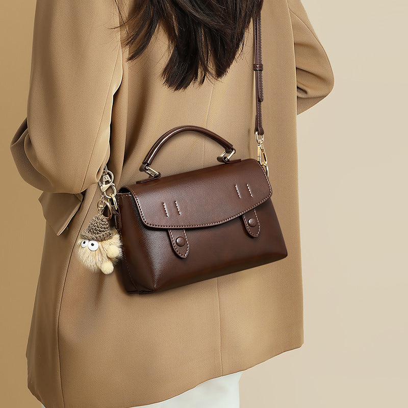 Classic Women's Genuine Leather High Sense Crossbody Bags