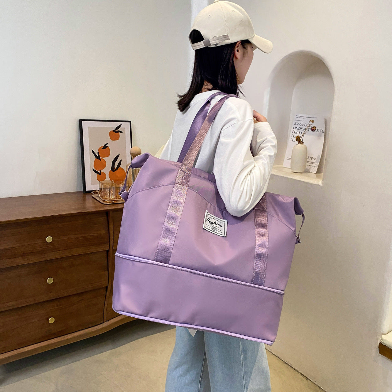 Large Capacity Short Female Fashion Trend Waterproof Male Bags