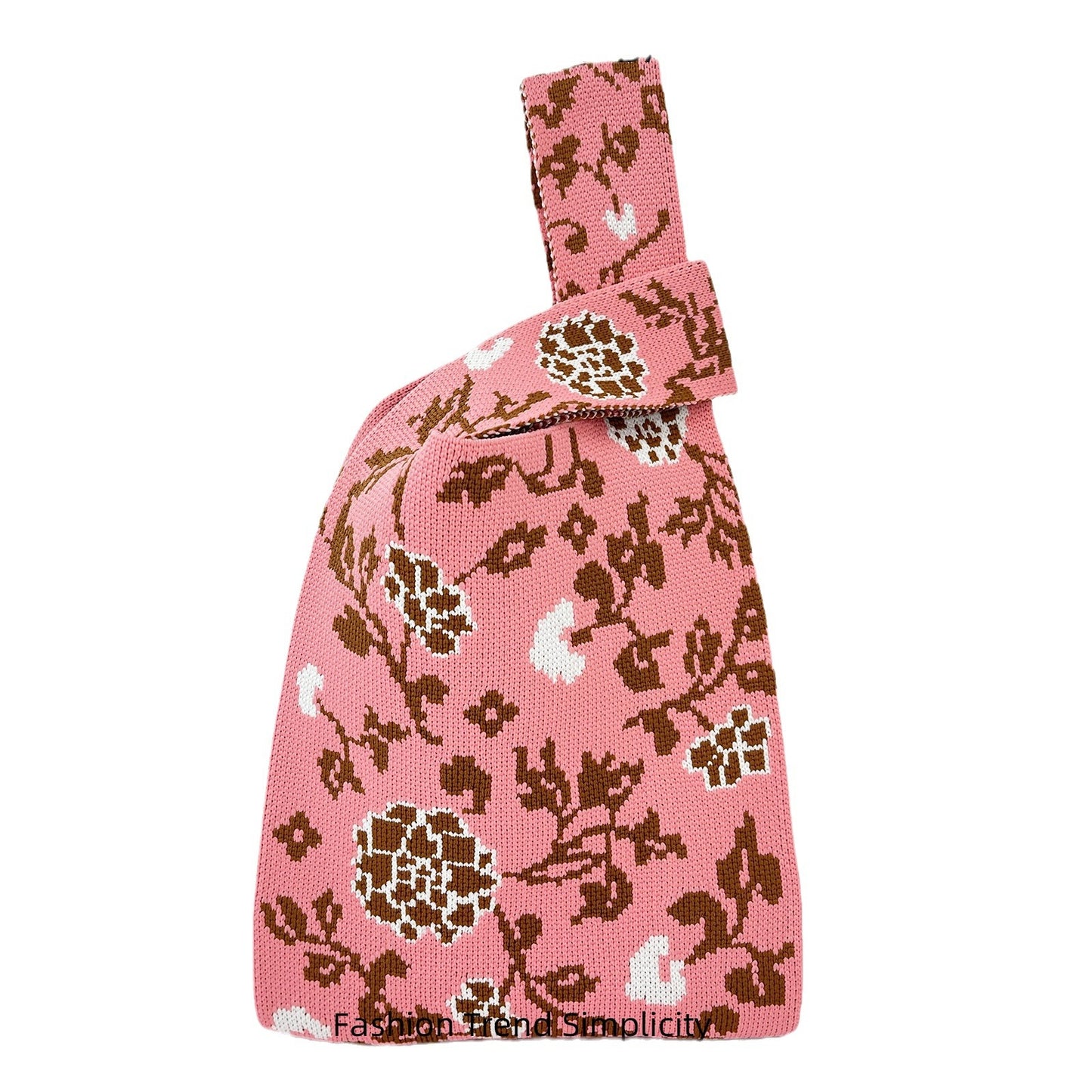 Women's Niche Design Hydrangea Flower Knitted Versatile Handbags