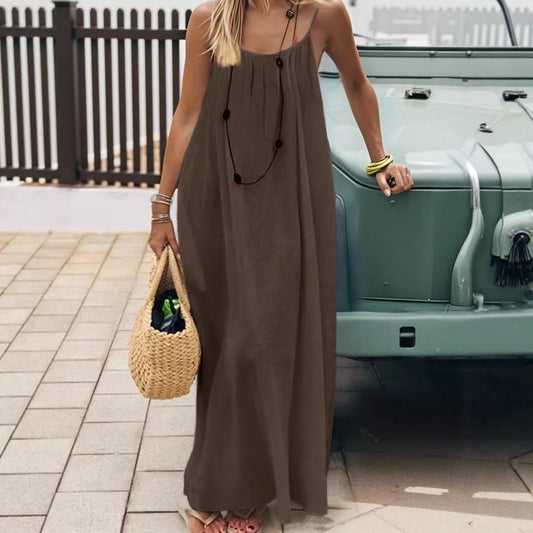 Slip Summer Vacation Style Loose Home Dress