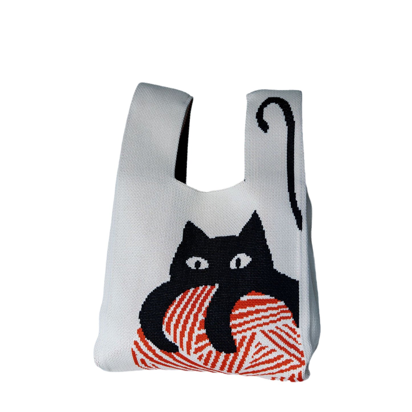 Women's Stylish Knitted Woven Vest Simple Handbags