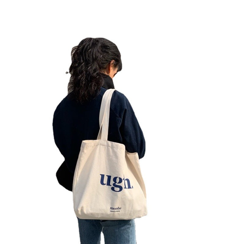Artistic Simple Large Capacity Korean Canvas Shoulder Bags
