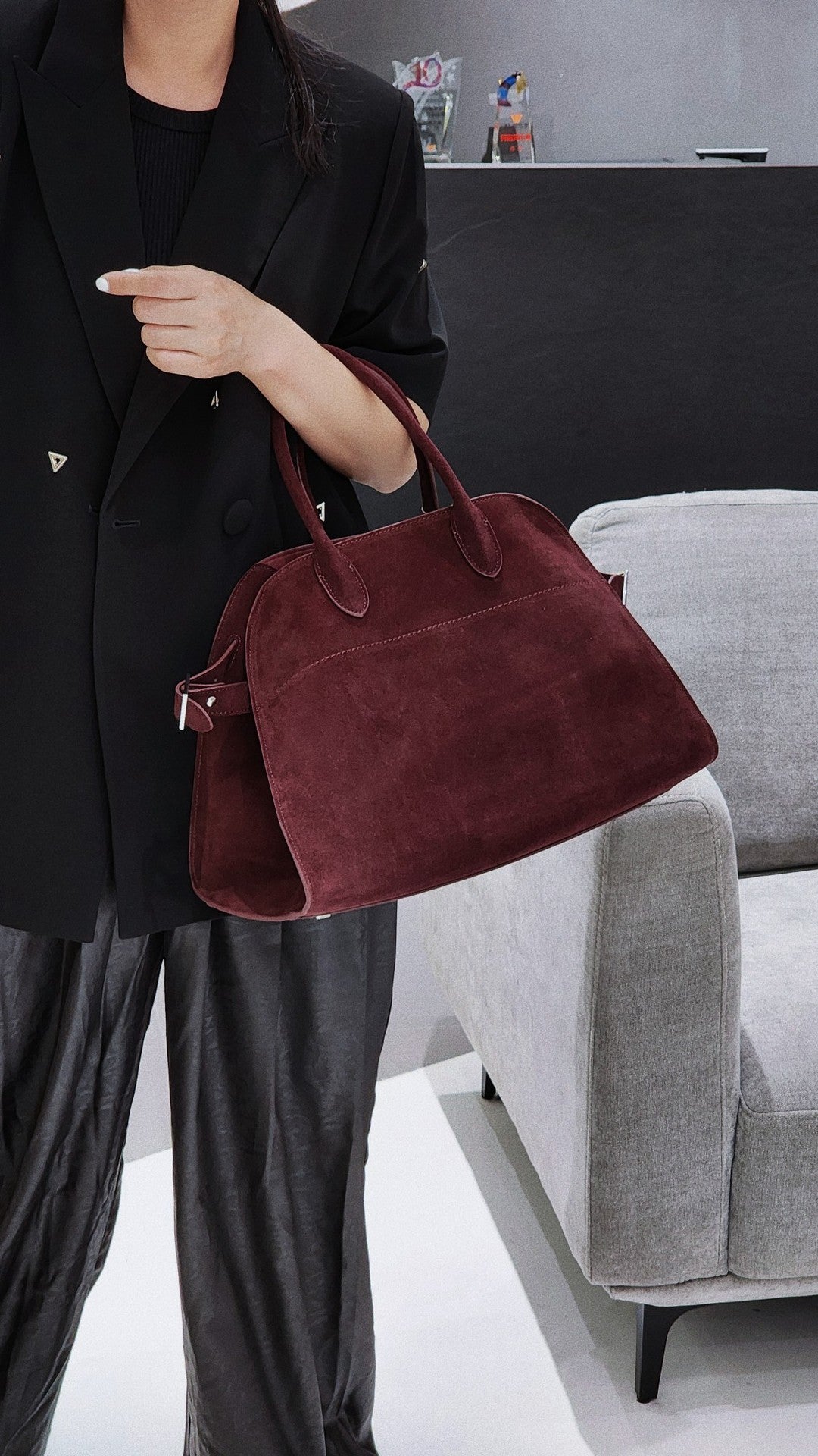 Fashion Women's Suede Large Capacity Cowhide Bags