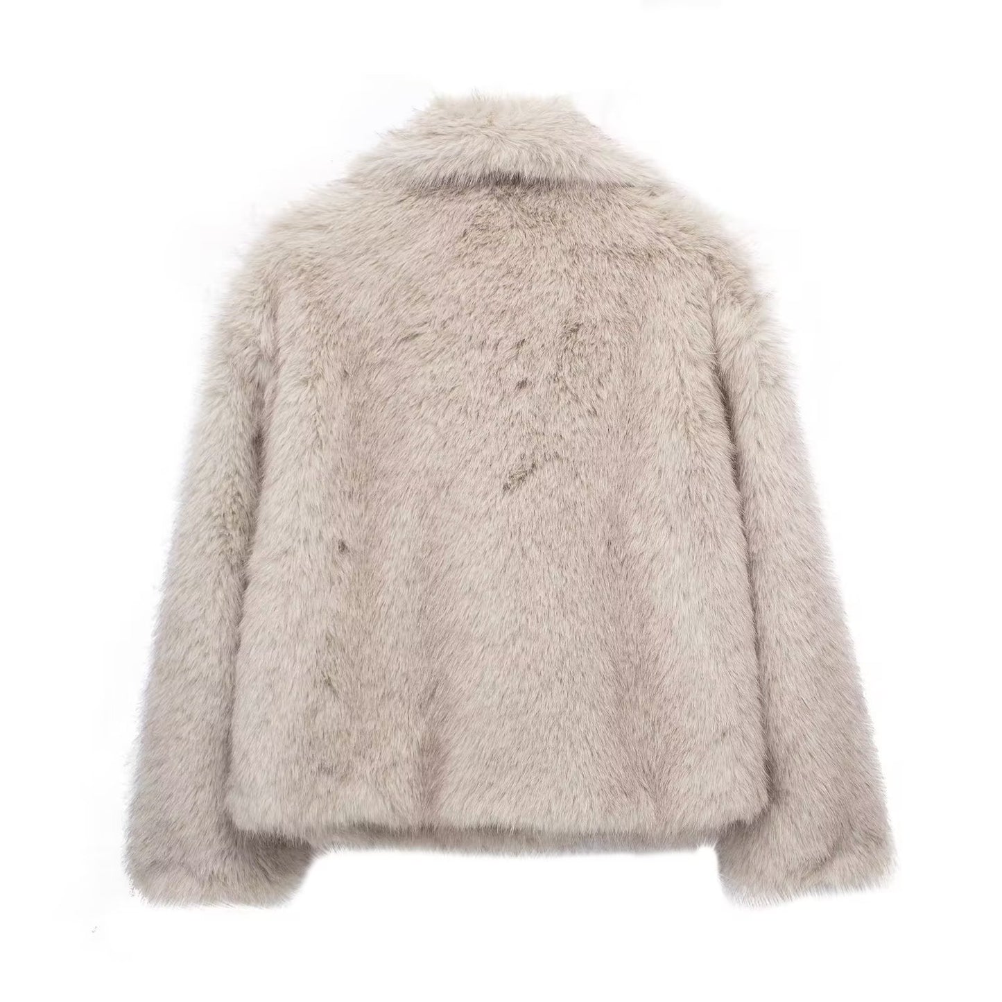 Women's Fur Large Lapel Artificial Fashion Fox Coats