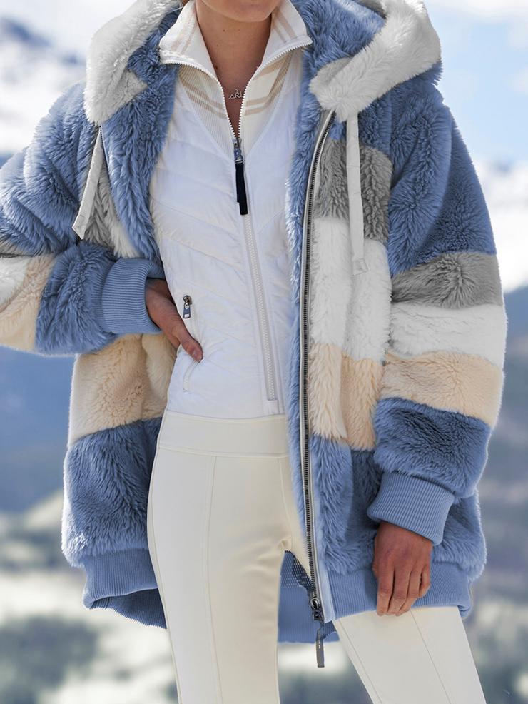 Women's Loose-fitting Long Sleeve Plush Hooded Sweaters