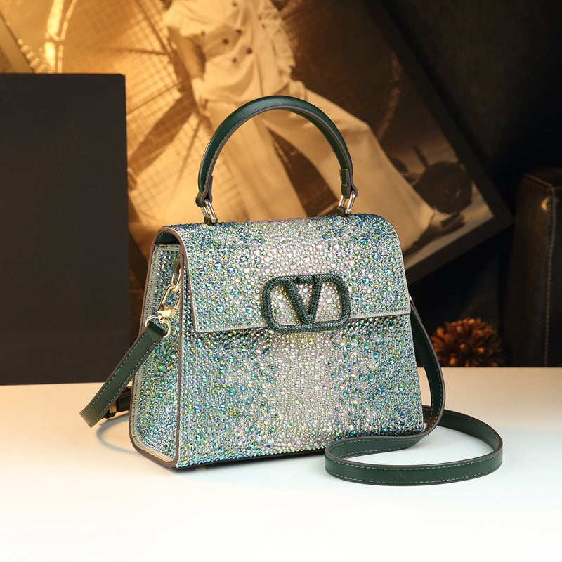 Pretty Women's Diamond Retro Fashion Good-looking Bags