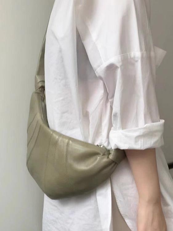 Women's Croissant Sheepskin Niche French Style Dumpling Bags