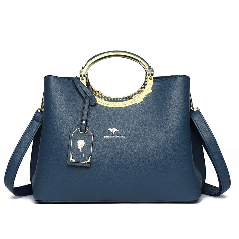 Women's Soft Leather High-grade Fashion Large Handbags