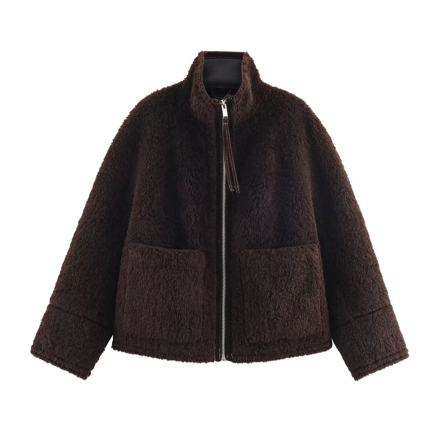 Women's Commute Style Fashionable Loose Fur Jackets