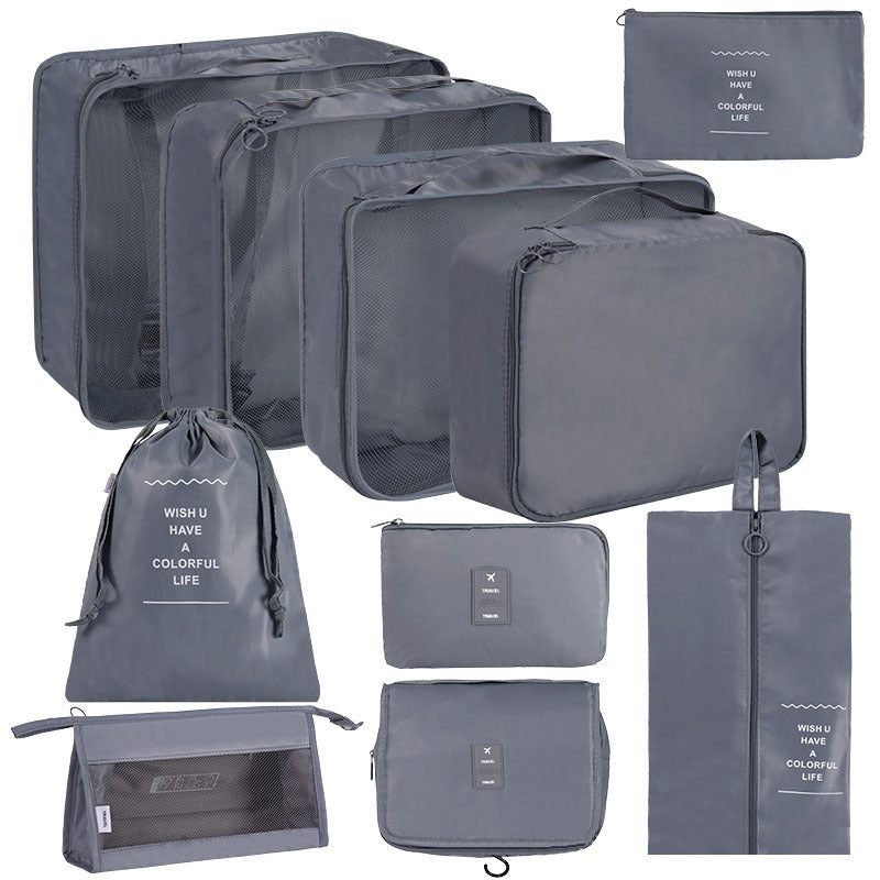 Korean Buggy Set Large Capacity Clothing Shoes Cosmetics Travel Bags