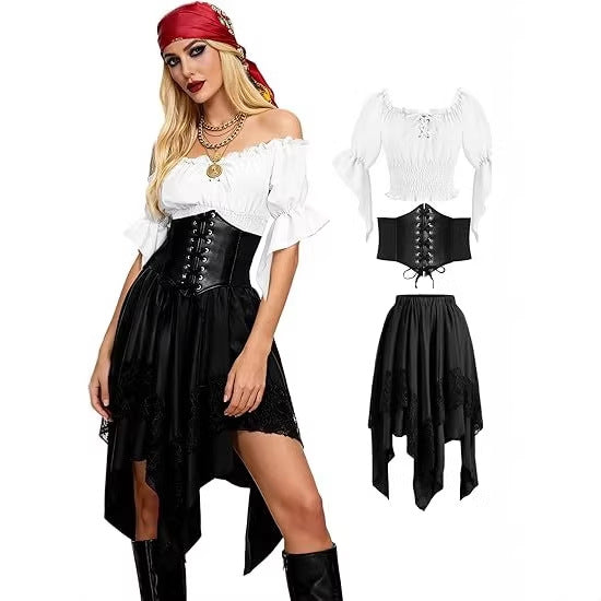Large Halloween Renaissance Pointed Asymmetric Fairy Dress