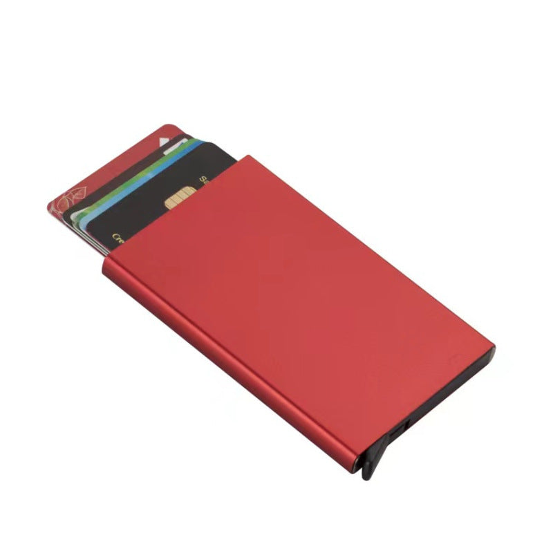 Automatic Pinball Cassette Aluminum Box Credit Card Holder