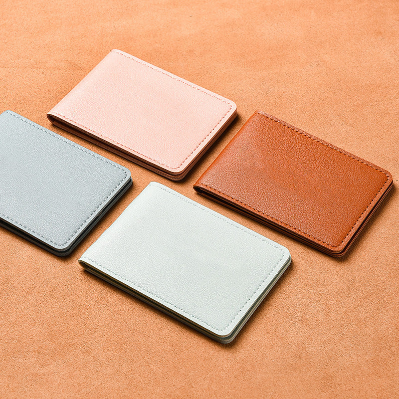 Blank Color Driving License Leather Protective Id Package